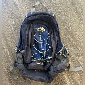 Navy blue north face backpack